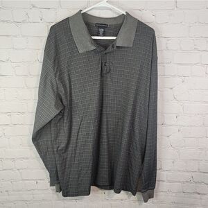 Men's KnightsBridge longsleeve polo shirt, size XL